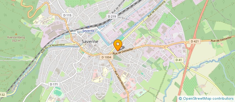 localisation de l'entreprise JPLP ALU FERMETURES  SAVERNE