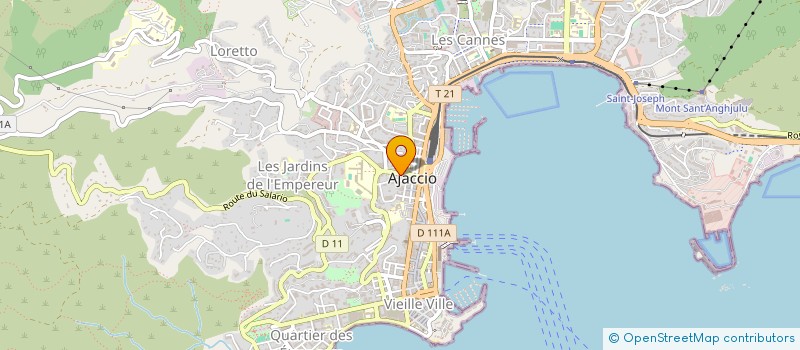 localisation de l'entreprise JPLR  AJACCIO