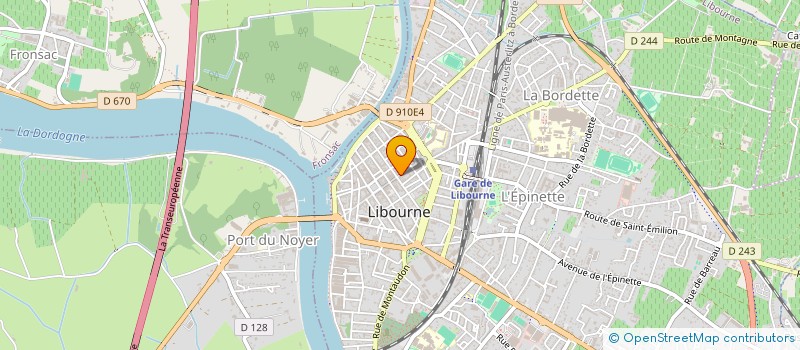 localisation de l'entreprise JPLS RESTAURATION  LIBOURNE