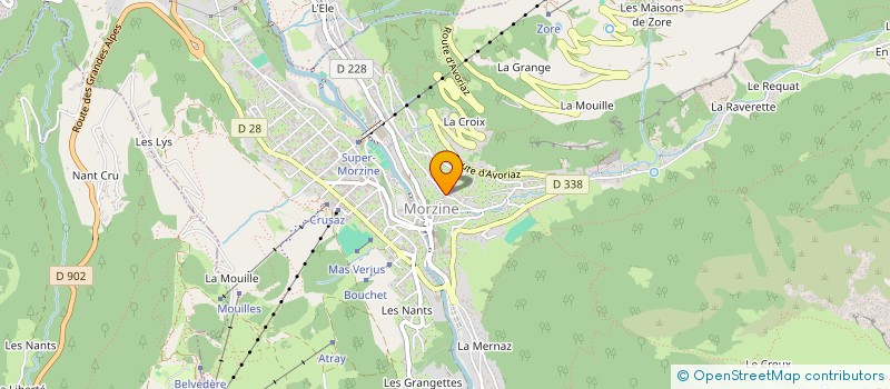 localisation de l'entreprise JPM à MORZINE