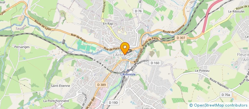 localisation de l'entreprise JPM à L'ARBRESLE