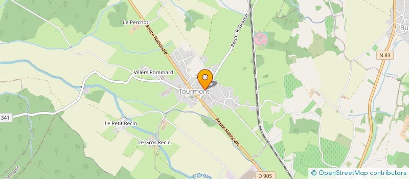 localisation de l'entreprise JPM  TOURMONT