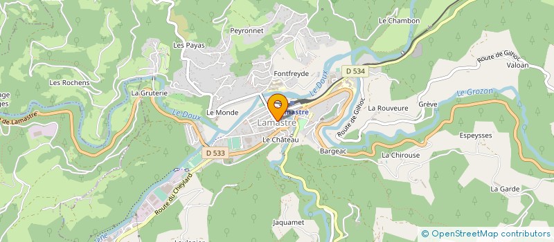 localisation de l'entreprise JPM AUTO à LAMASTRE