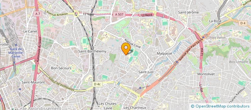 localisation de l'entreprise JPM DEPANN'EXPRESS à MARSEILLE