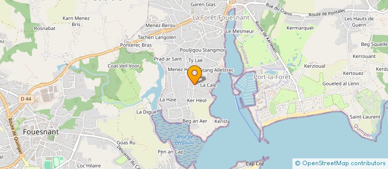 localisation de l'entreprise JPM IMMO  LA FORET-FOUESNANT