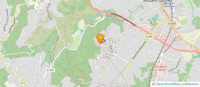 localisation de l'entreprise JPM INVEST  MOUANS-SARTOUX