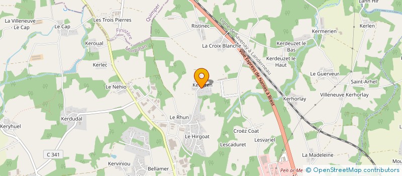 localisation de l'entreprise JPM METAL SOUDURE à GUIDEL