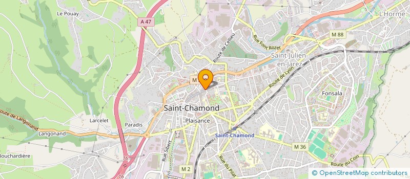 localisation de l'entreprise JPM PRESTIGE à SAINT-CHAMOND