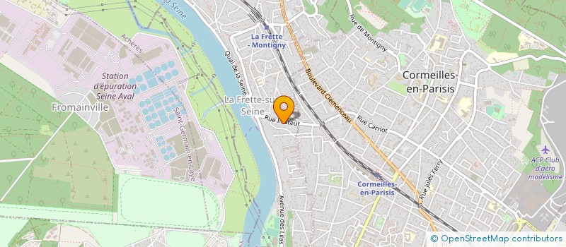 localisation de l'entreprise JPM SA  FRETTE SUR SEINE (LA)