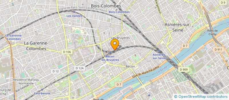 localisation de l'entreprise JPM SERVICES à COURBEVOIE
