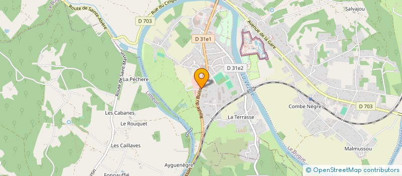 localisation de l'entreprise JPM TRANSPORTS  LE BUGUE