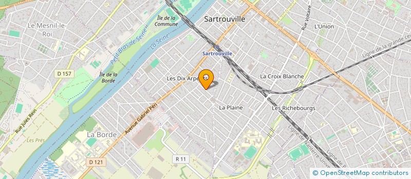 localisation de l'entreprise JPM3E  SARTROUVILLE