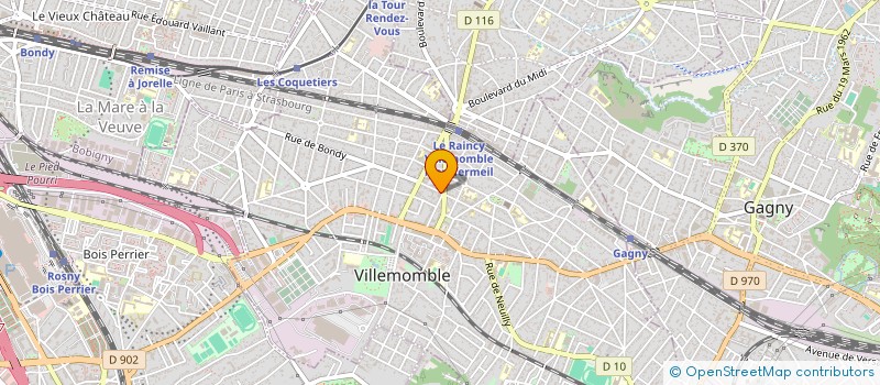 localisation de l'entreprise JPMA DISTRIBUTION à VILLEMOMBLE
