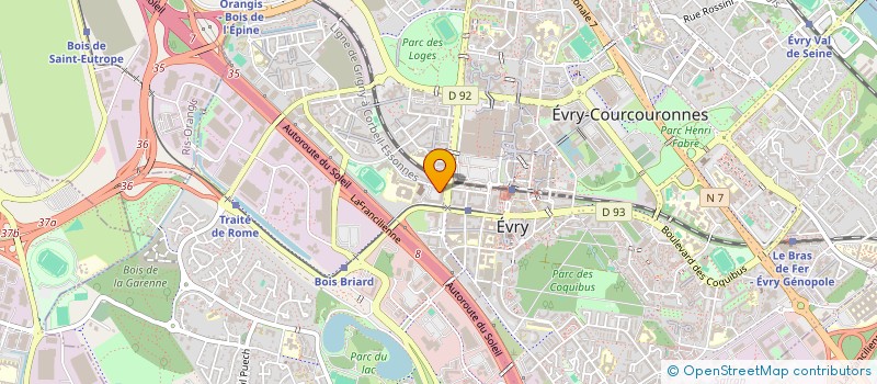 localisation de l'entreprise JPMA EUROPE  EVRY-COURCOURONNES