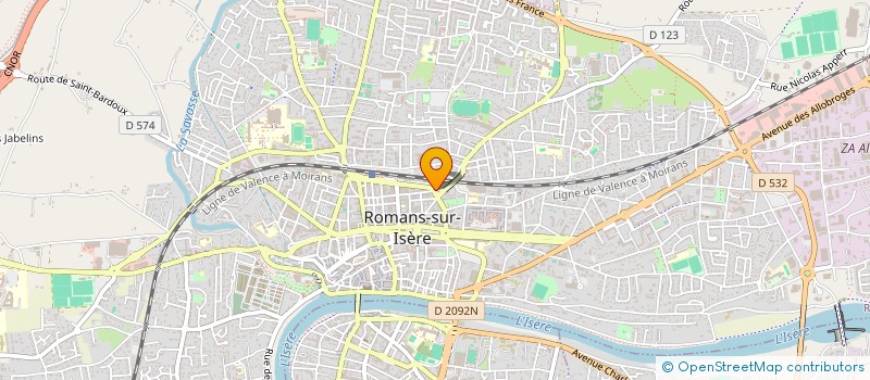 localisation de l'entreprise JPMAC  ROMANS-SUR-ISERE