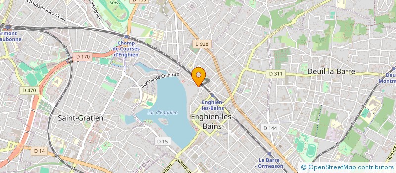 localisation de l'entreprise JPMC à ENGHIEN-LES-BAINS