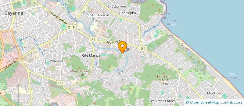 localisation de l'entreprise JPMG à CAYENNE