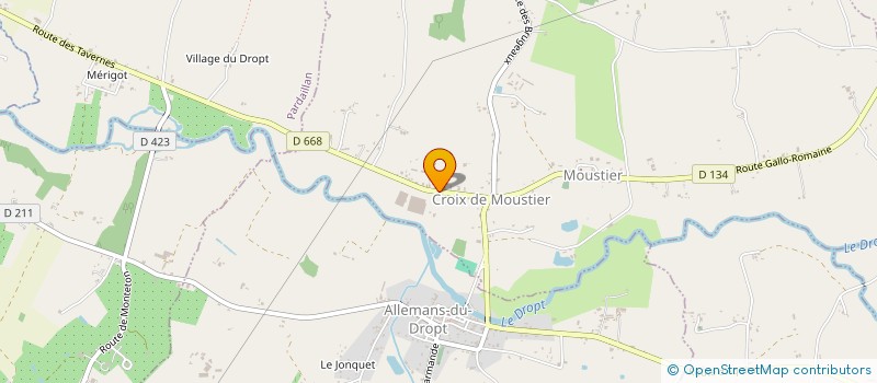 localisation de l'entreprise JPML  MOUSTIER