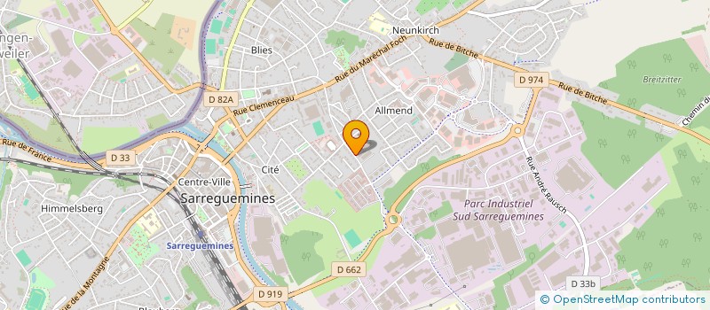 localisation de l'entreprise JPMS MANUTENTION ET SERVICES  SARREGUEMINES