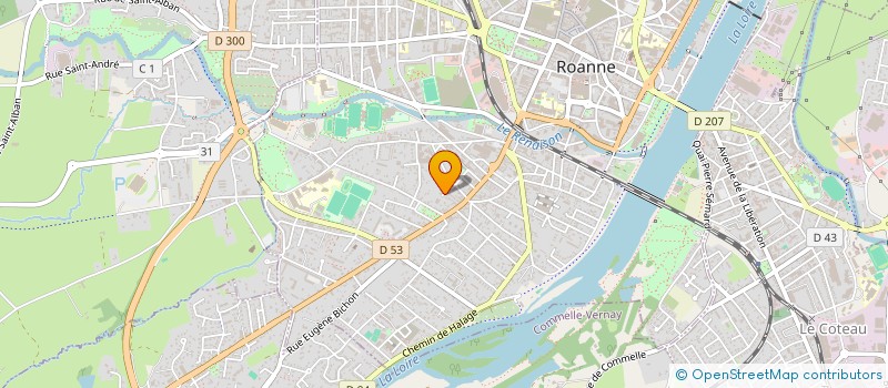 localisation de l'entreprise JPNC à ROANNE
