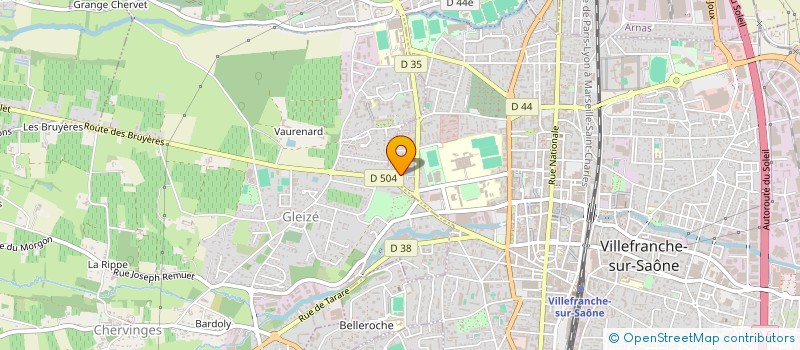 localisation de l'entreprise JPND  VILLEFRANCHE-SUR-SAONE