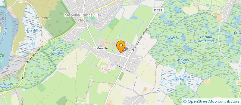 localisation de l'entreprise JPP ADRIEN  MERVILLE-FRANCEVILLE-PLAGE