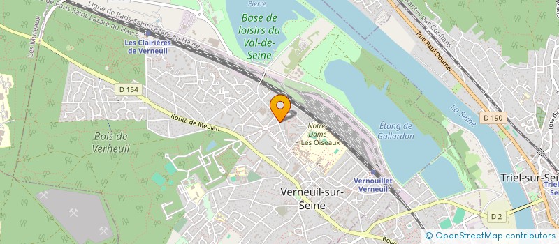 localisation de l'entreprise JPP BAT  VERNEUIL-SUR-SEINE