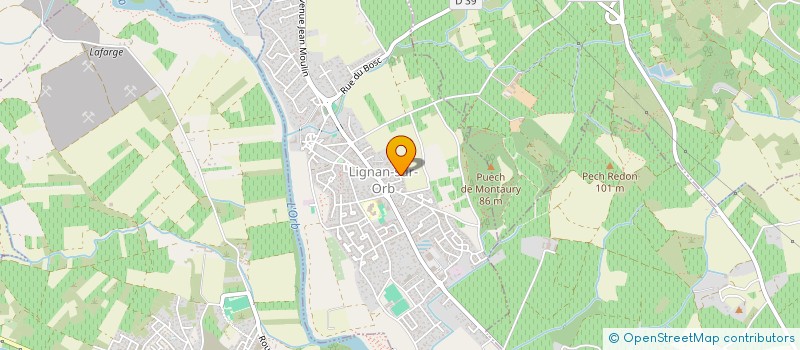 localisation de l'entreprise JPP & CIE  LIGNAN-SUR-ORB