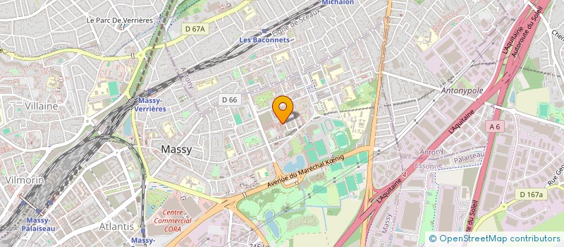 localisation de l'entreprise JPP RESTAURATION à MASSY