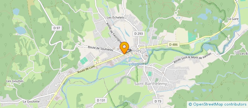 localisation de l'entreprise JPP70  MELISEY