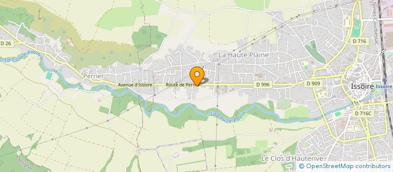 localisation de l'entreprise JPPFT ENTREPRISE à ISSOIRE