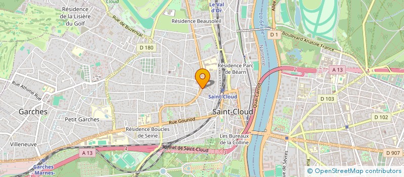 localisation de l'entreprise JPPLB à SAINT-CLOUD
