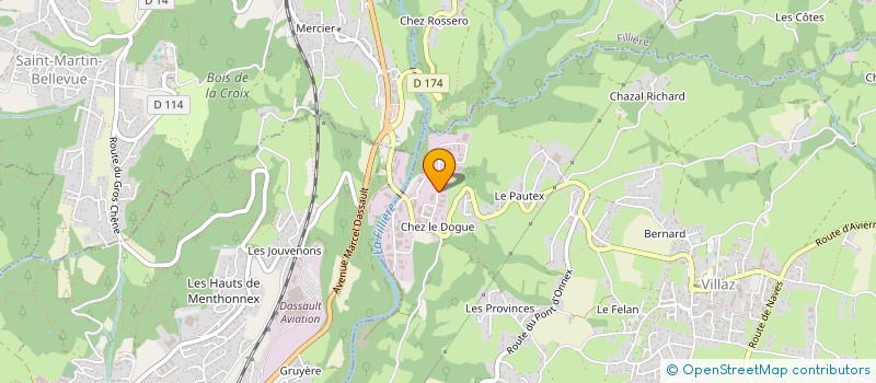 localisation de l'entreprise JPPLC  VILLAZ