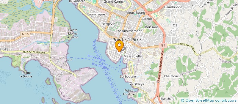 localisation de l'entreprise JPR  POINTE-A-PITRE