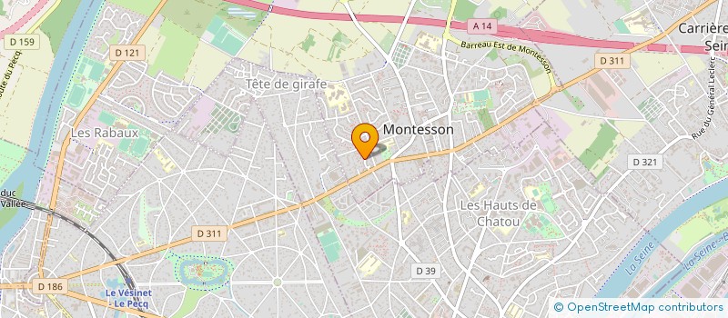 localisation de l'entreprise JPR CONSEIL  MONTESSON