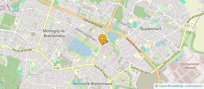 localisation de l'entreprise JPR INTERNATIONAL à VOISINS-LE-BRETONNEUX