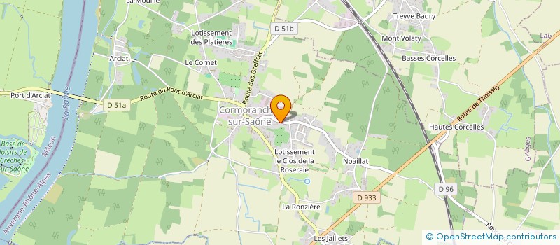 localisation de l'entreprise JPR PATRIMOINE à CORMORANCHE-SUR-SAONE