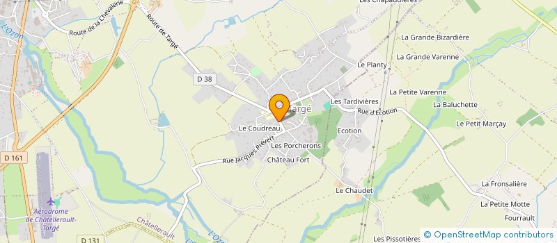 localisation de l'entreprise JPR TRADING à CHATELLERAULT