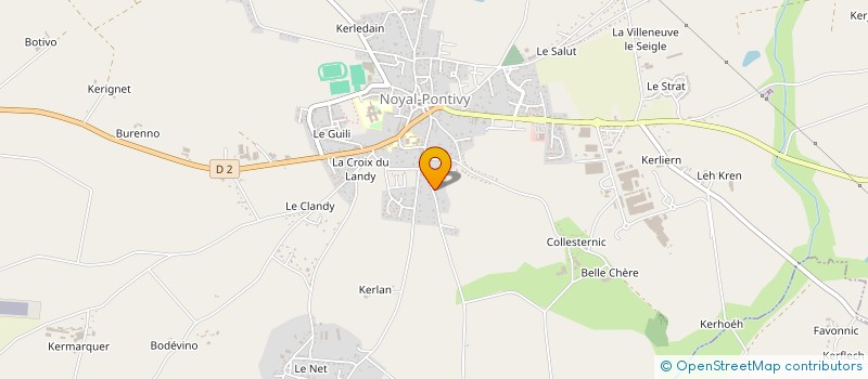 localisation de l'entreprise JPR TRANSPORTS  NOYAL-PONTIVY