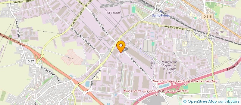 localisation de l'entreprise JPR TRANSPORTS à CORBAS