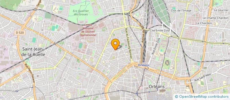 localisation de l'entreprise JPRA  ORLEANS