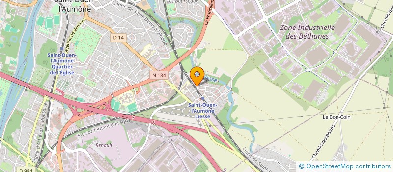 localisation de l'entreprise JPRL PROPRETE & SERVICES à SAINT-OUEN-L'AUMONE