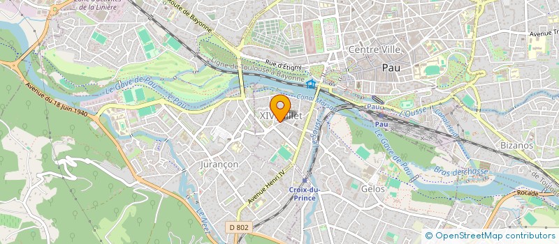 localisation de l'entreprise JPRL REVEIL à PAU