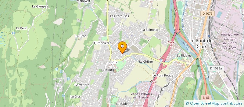 localisation de l'entreprise JPRM  CLAIX