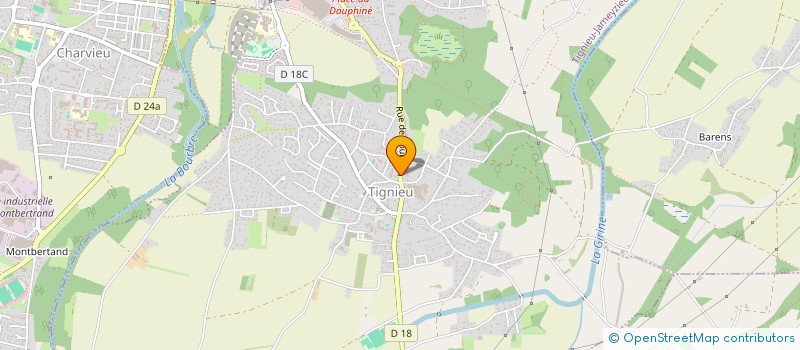 localisation de l'entreprise JPROTP38  TIGNIEU-JAMEYZIEU