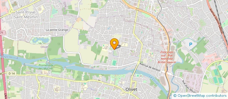 localisation de l'entreprise JPS à OLIVET