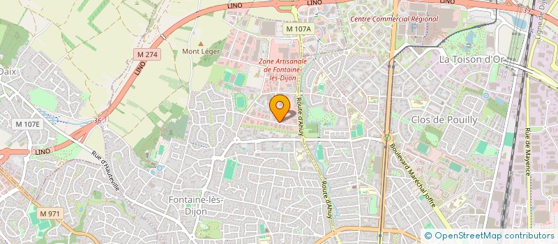 localisation de l'entreprise JPS  FONTAINE-LES-DIJON