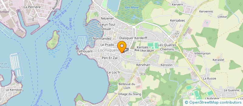 localisation de l'entreprise JPS  LOCMIQUELIC