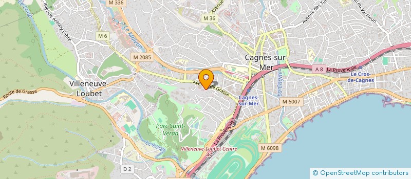 localisation de l'entreprise JPS à CAGNES-SUR-MER