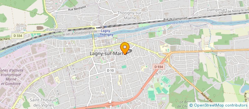 localisation de l'entreprise JPS  LAGNY-SUR-MARNE